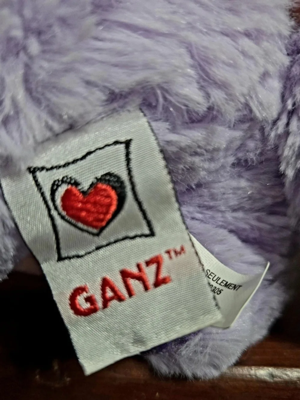 Retired Webkinz Brilliant Bandit Purple Racoon Made By Ganz.